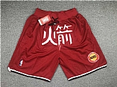 Rockets Red Just Don With Pocket Hardwood Classics Shorts,baseball caps,new era cap wholesale,wholesale hats